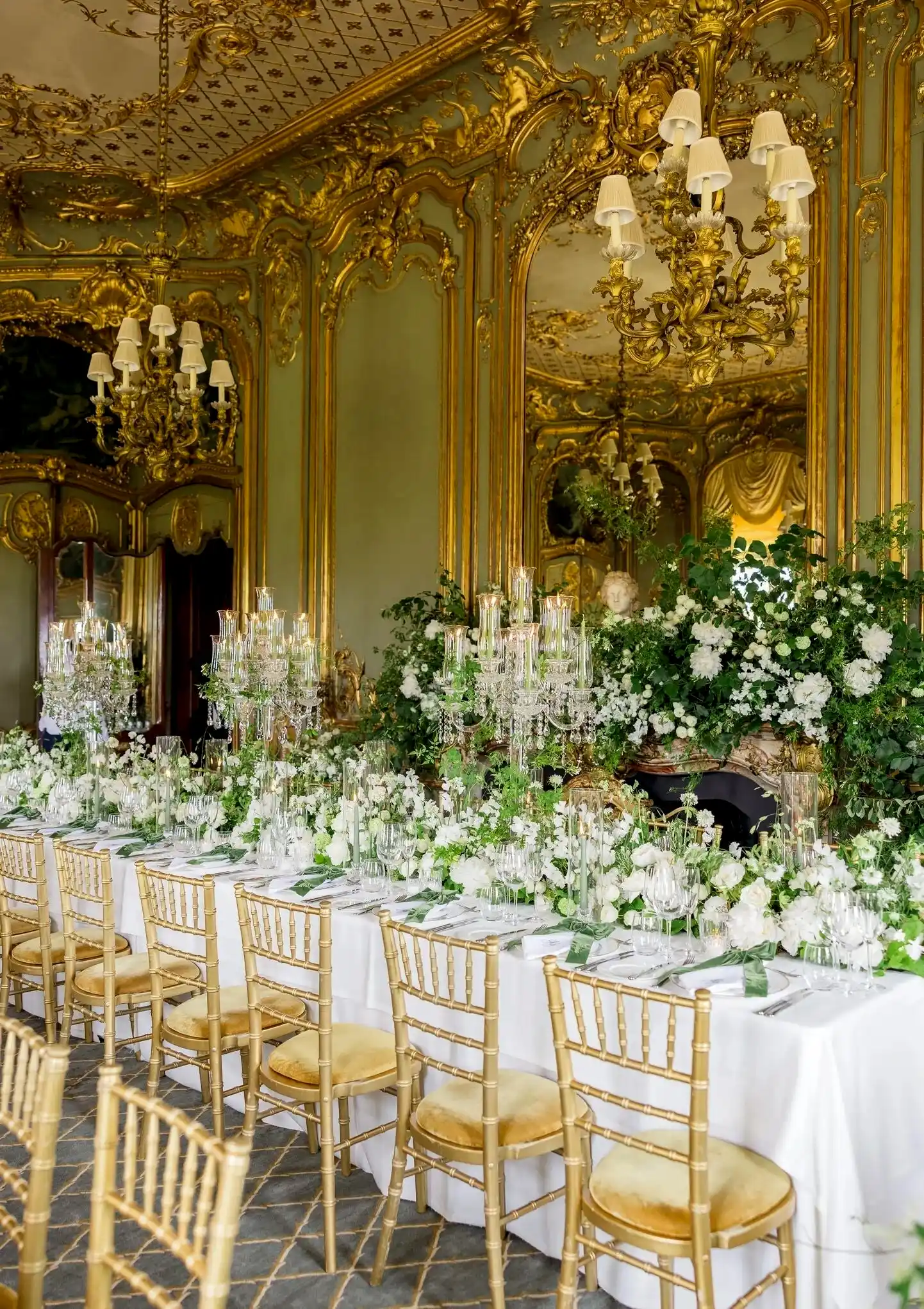 A Fairytale in Green & White at Cliveden House