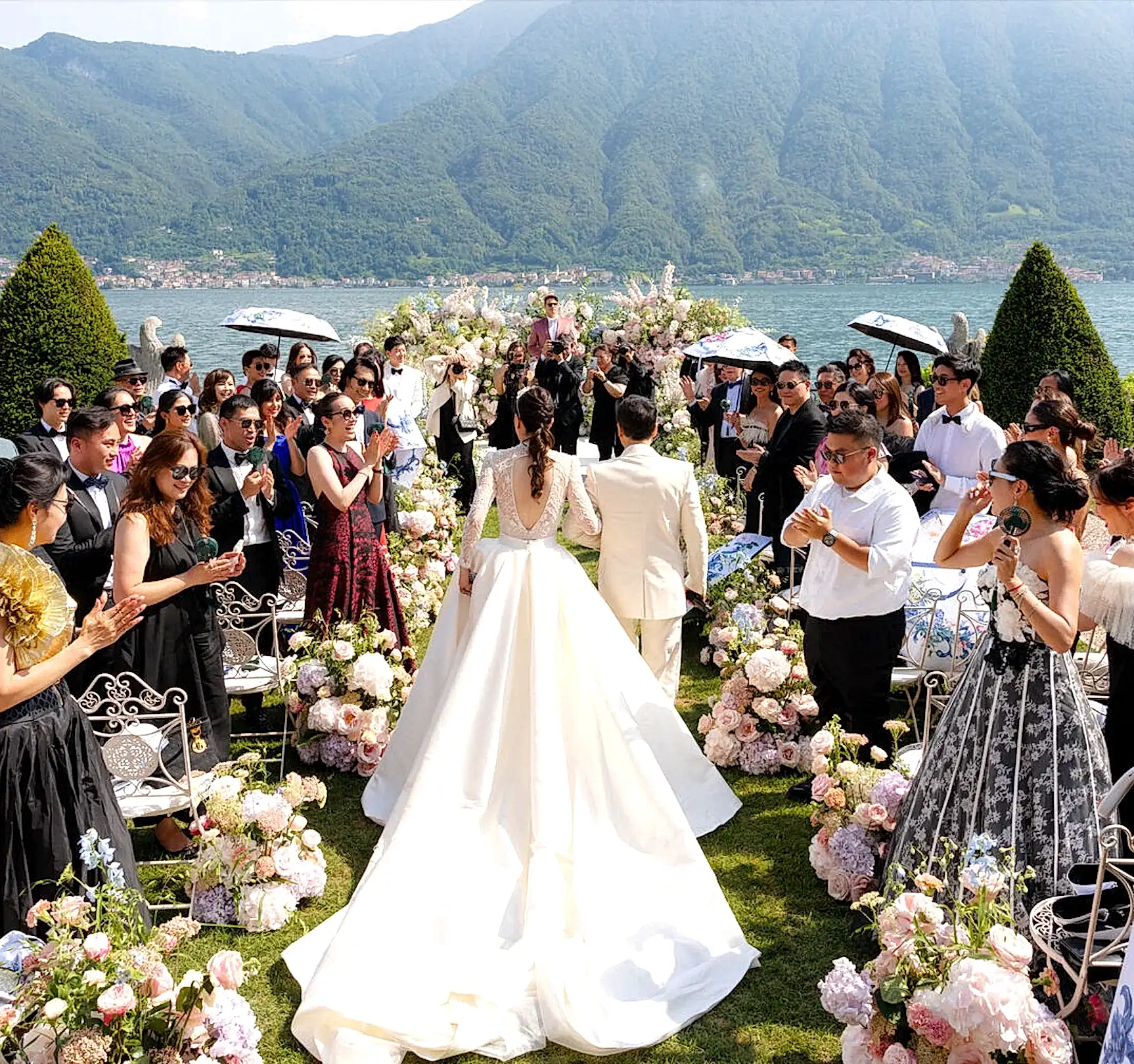 Whimsical Vow Renewal at Lake Como