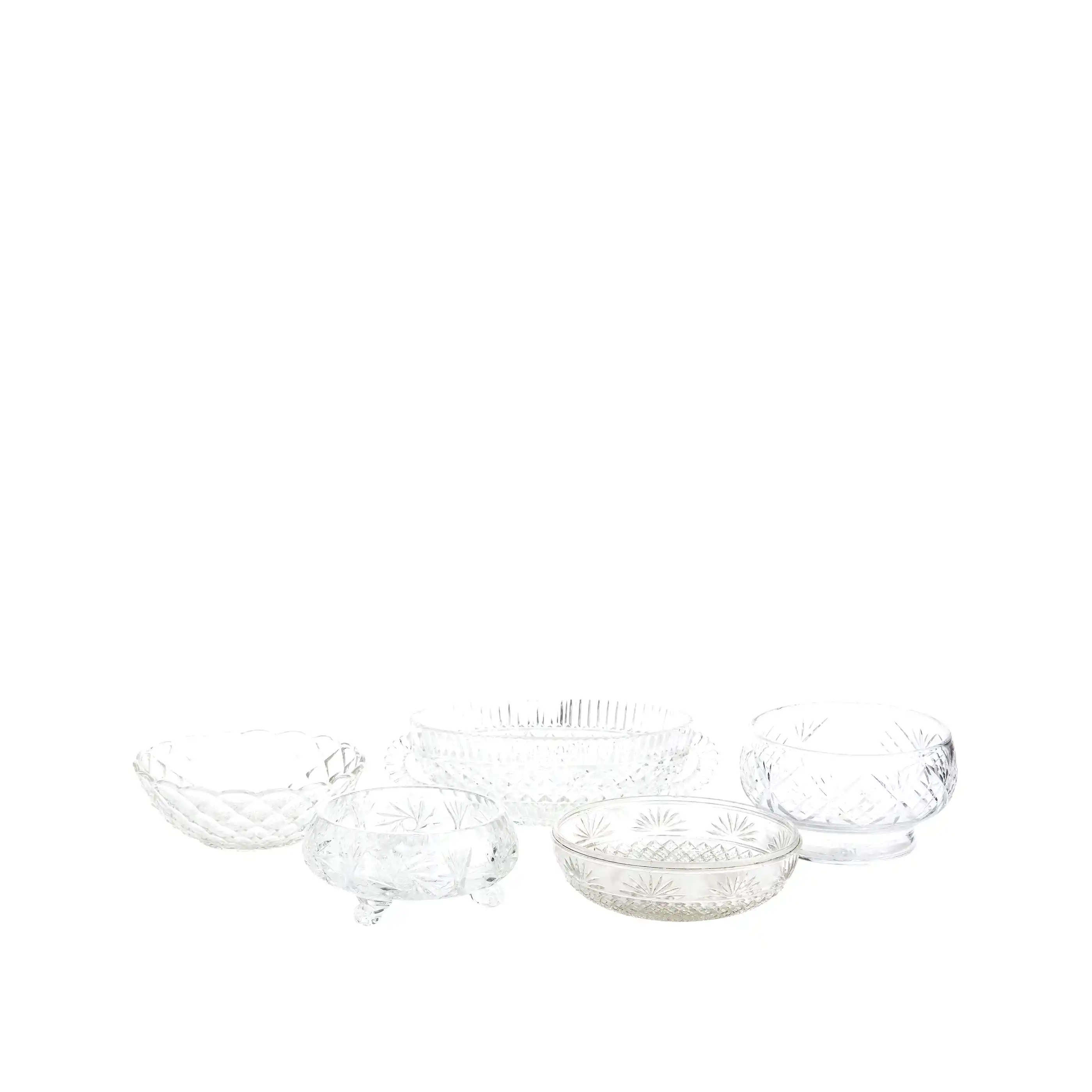 Collection of Crystal Bowls for Hire - 131