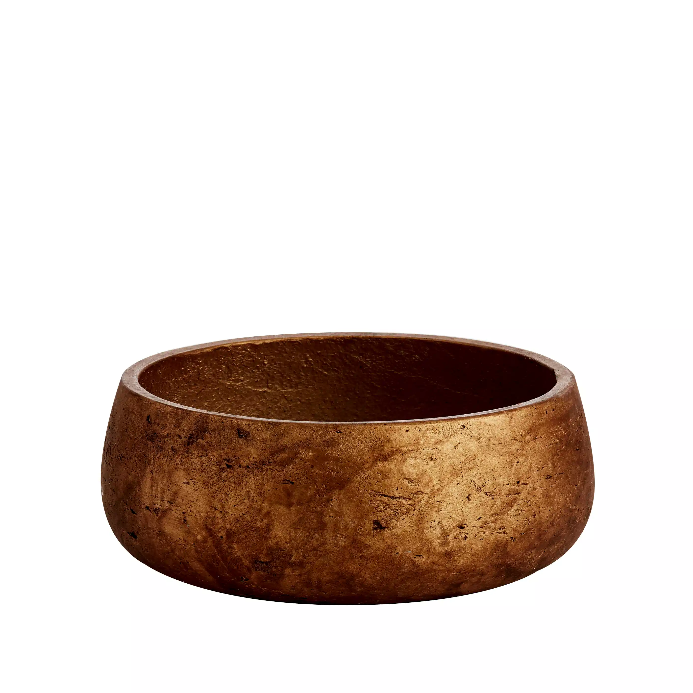 Short Copper Rustic Bowl for Hire - 227