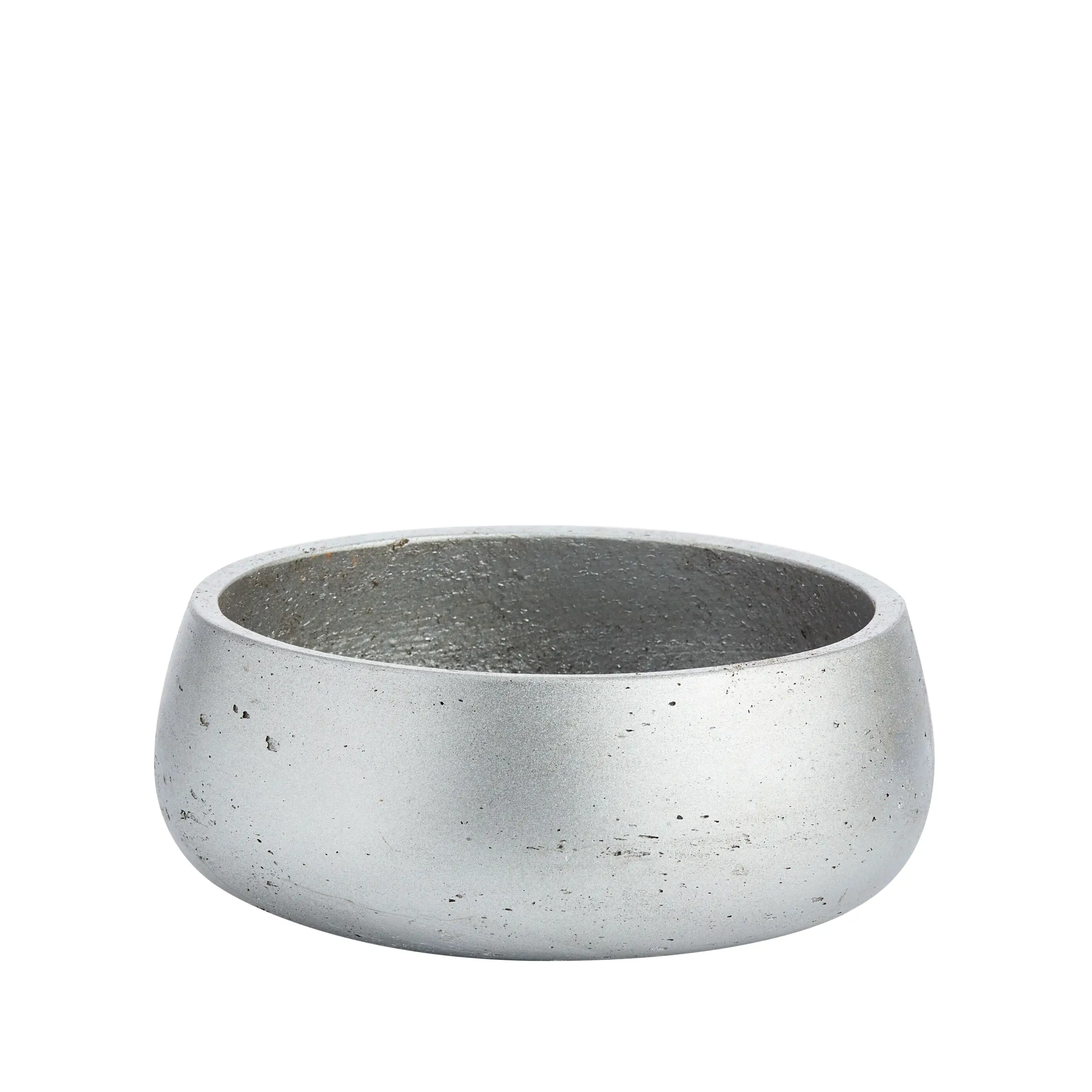 Short Silver Rustic Bowl for Hire - 228