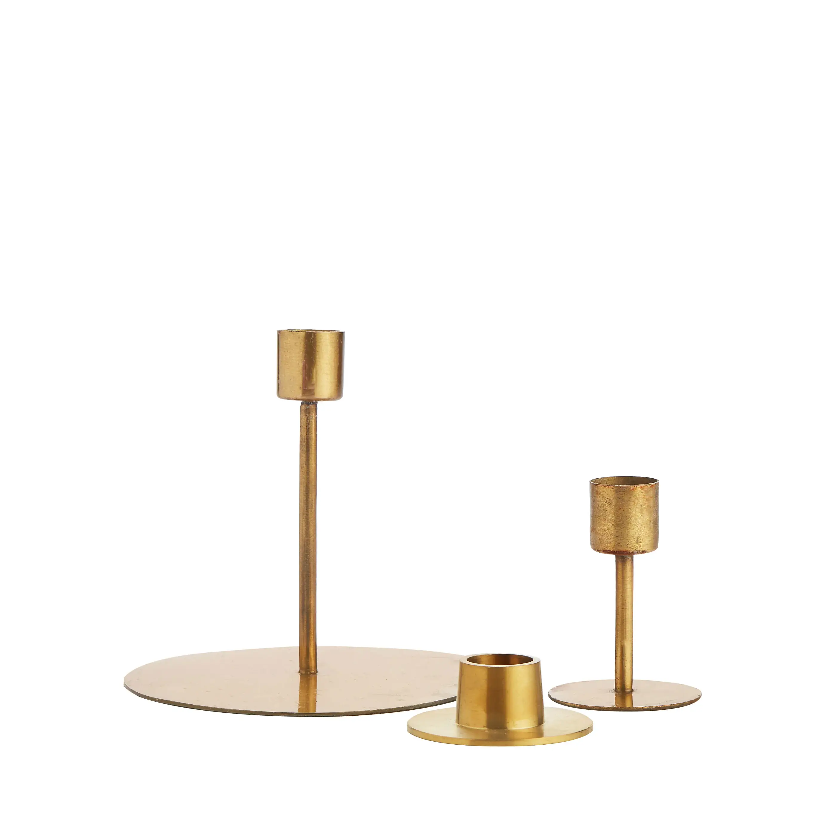 Slim Gold Candleholders for Hire - 291