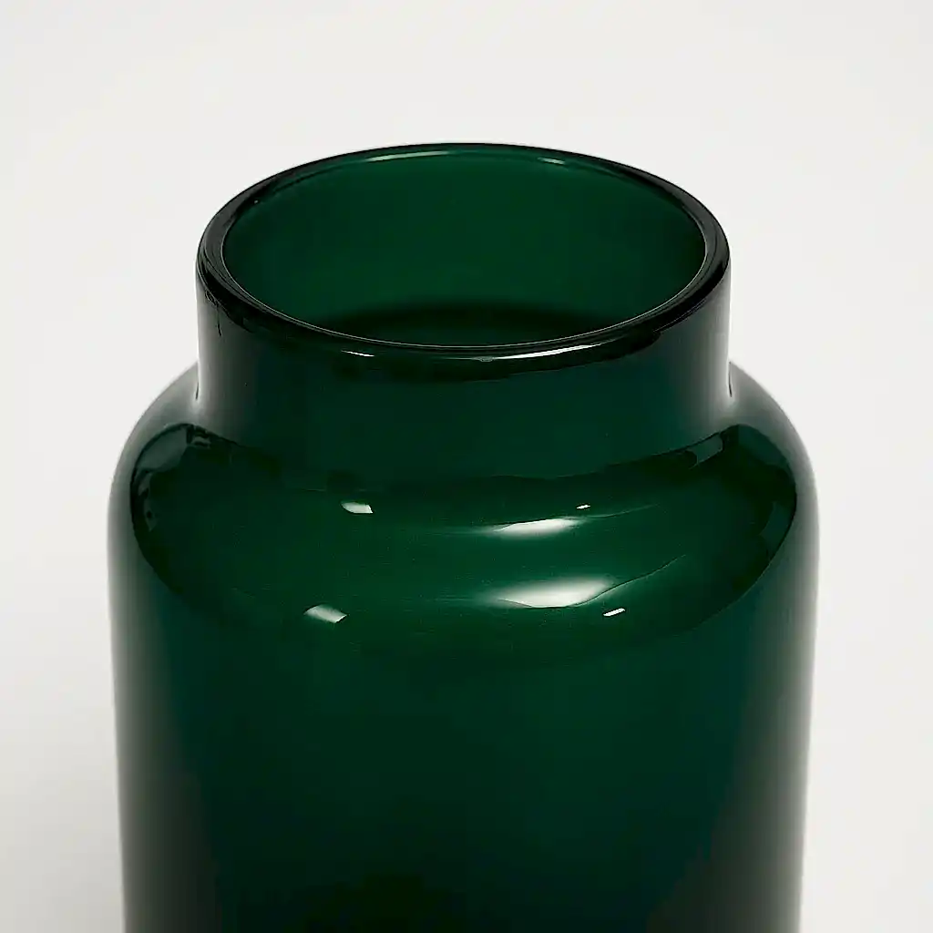Medium Dark Green Glass Vase for all sizes
