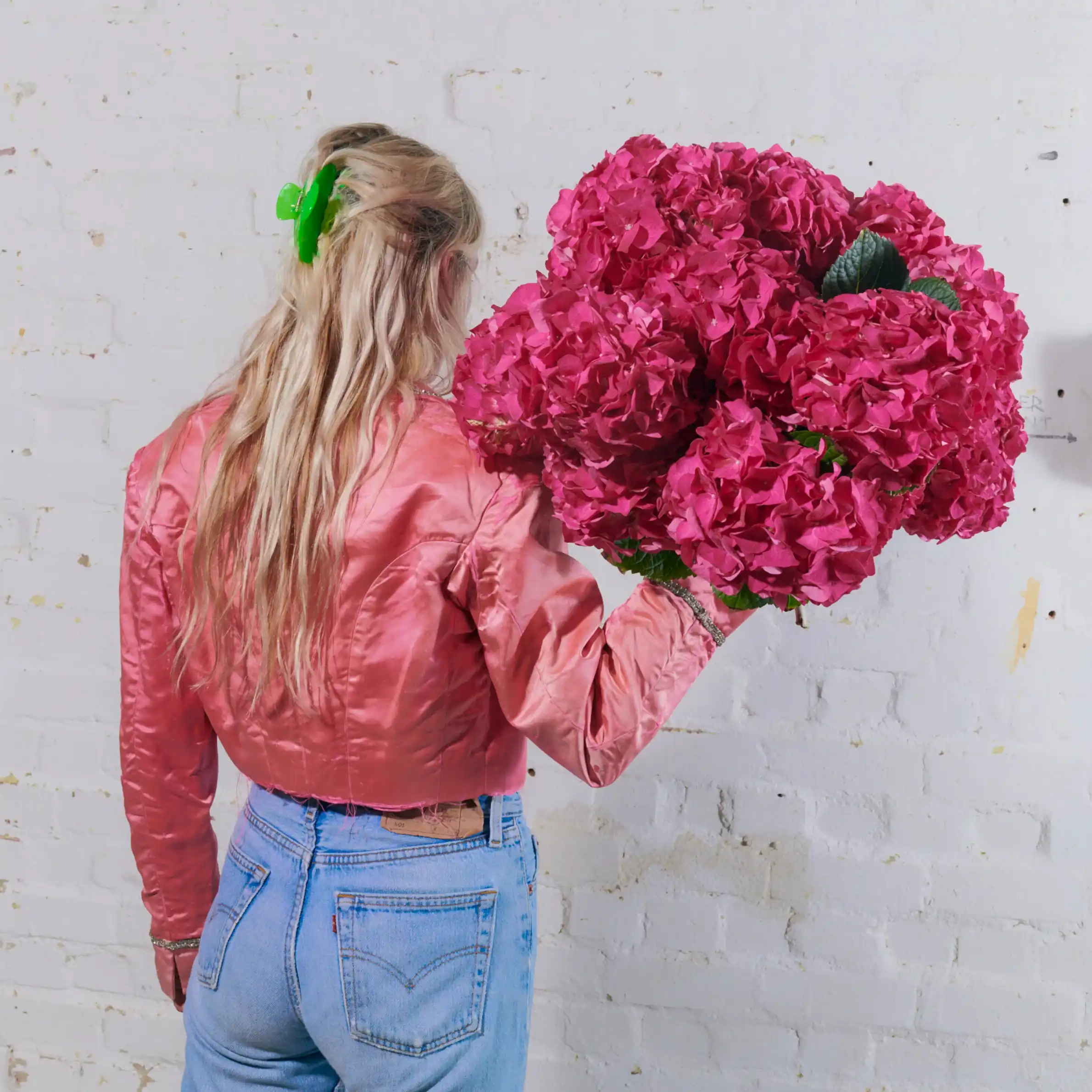 Bright Pink Hydrangeas - Single Variety Bouquet - Wild at Heart - Wild at Heart