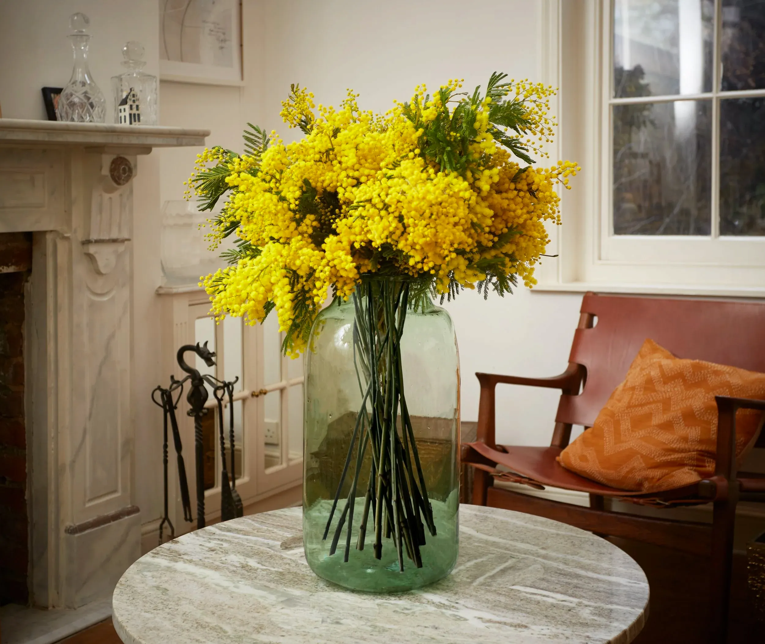 Large Green Glass Vase for Hire - 243