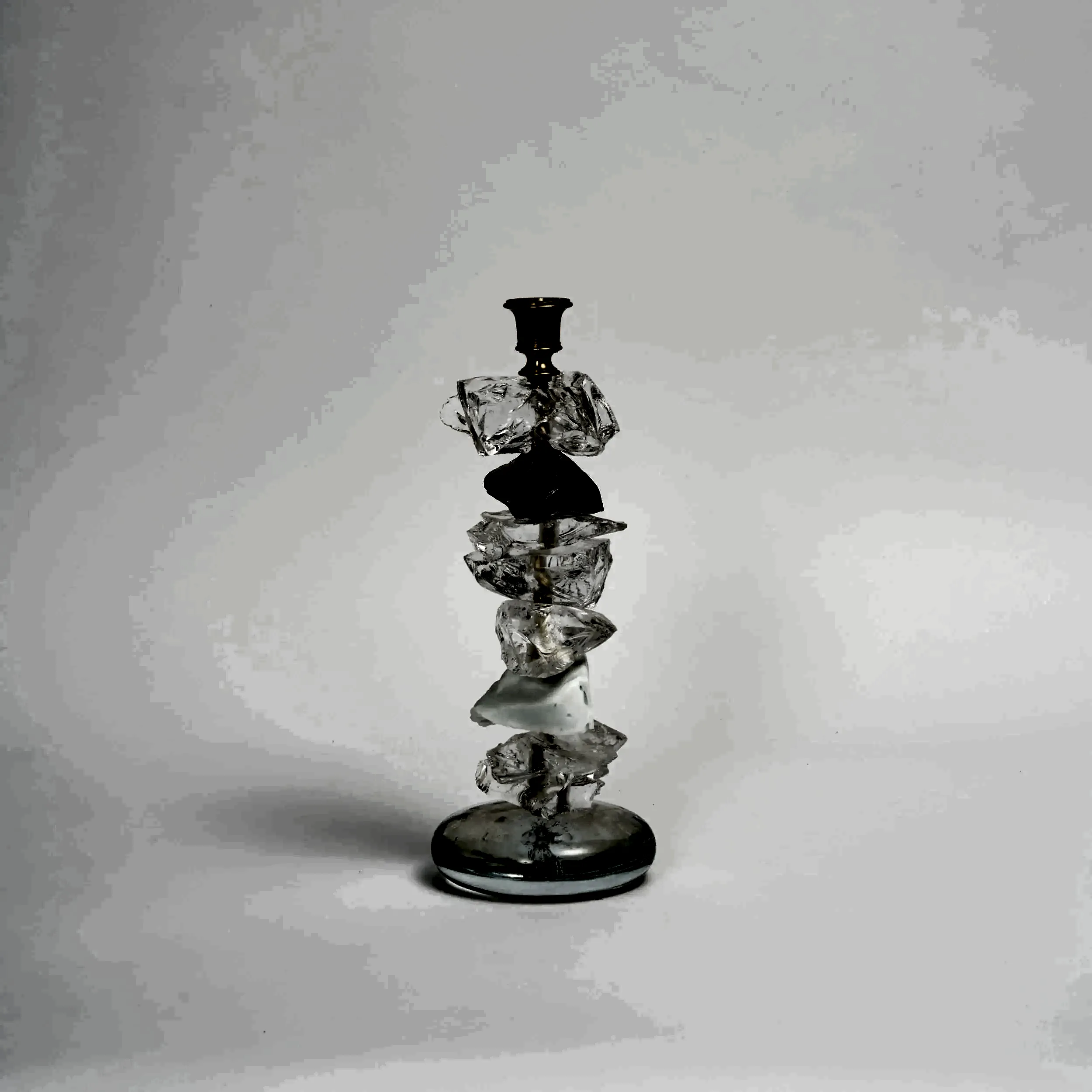 Murano Crystal Candle Holder