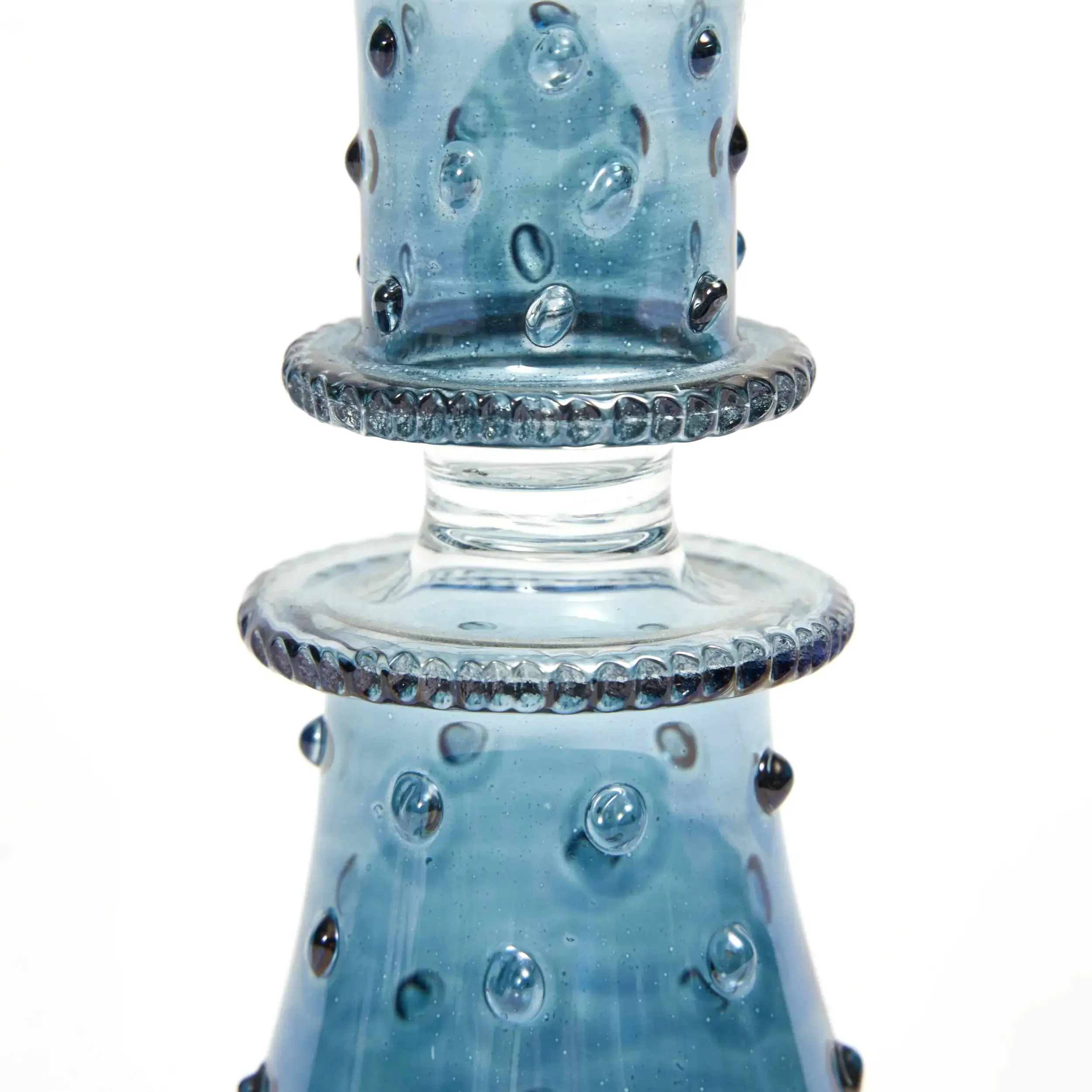 Issy Granger Luxor Blue Glass Candlestick