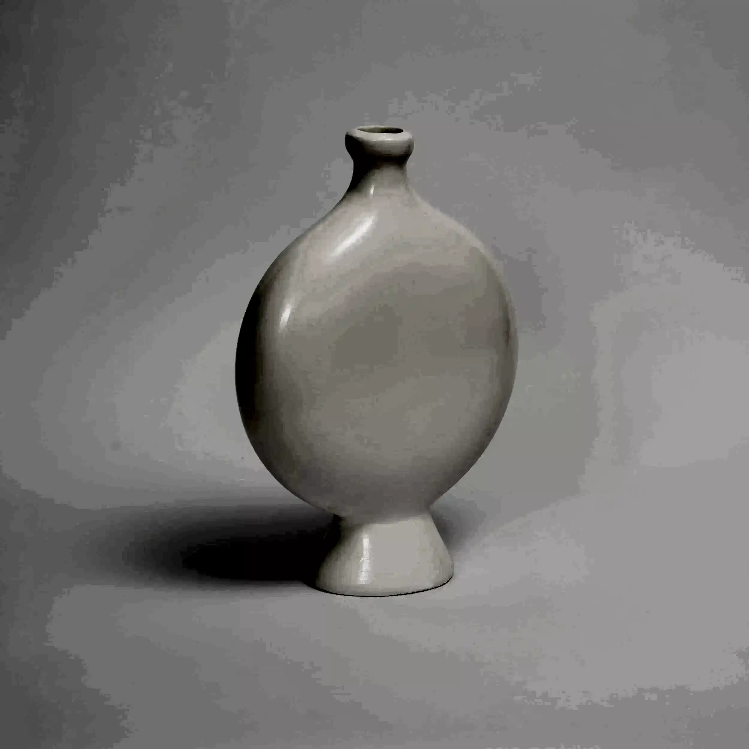 White Oval Bottle