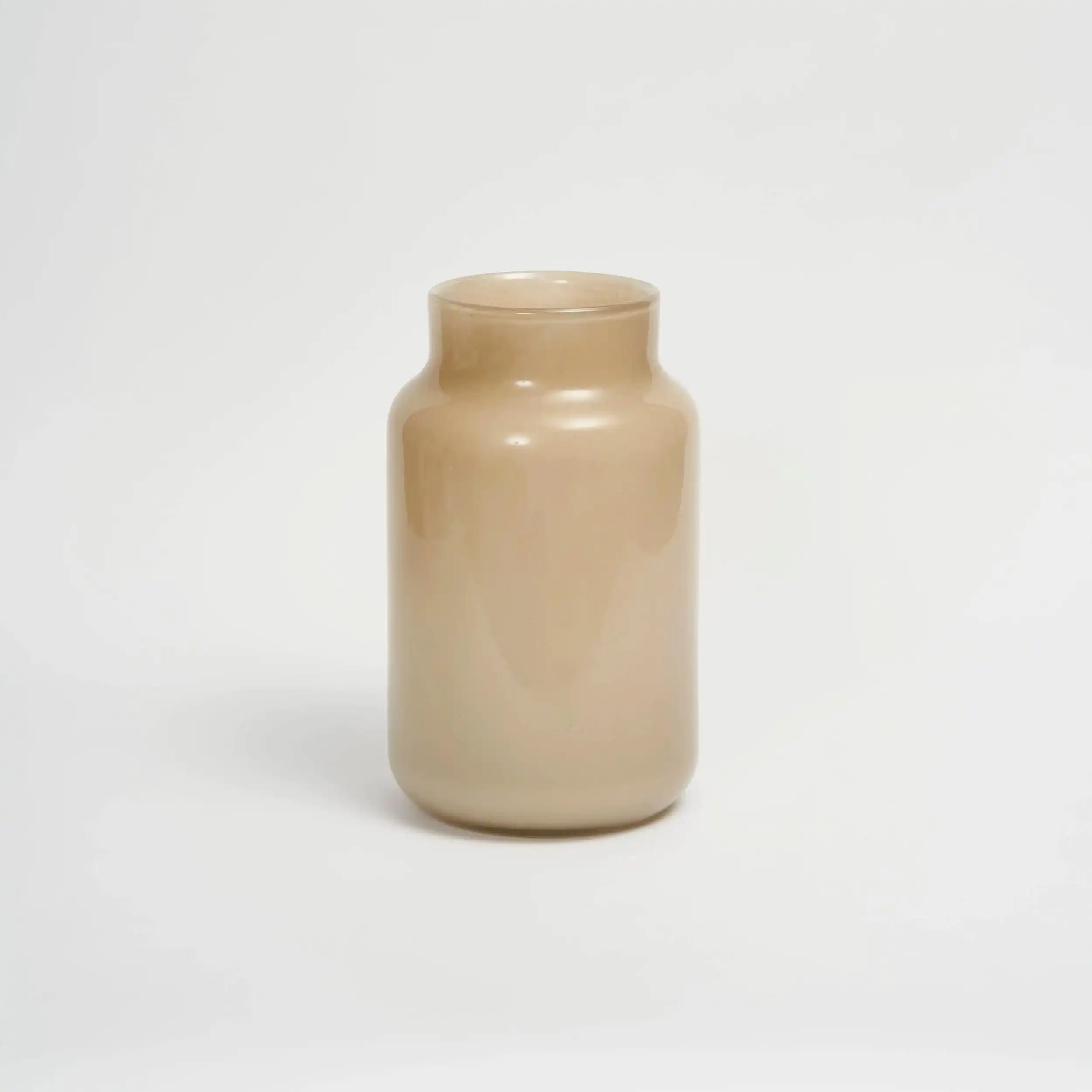 Medium Beige Glass Vase for all sizes