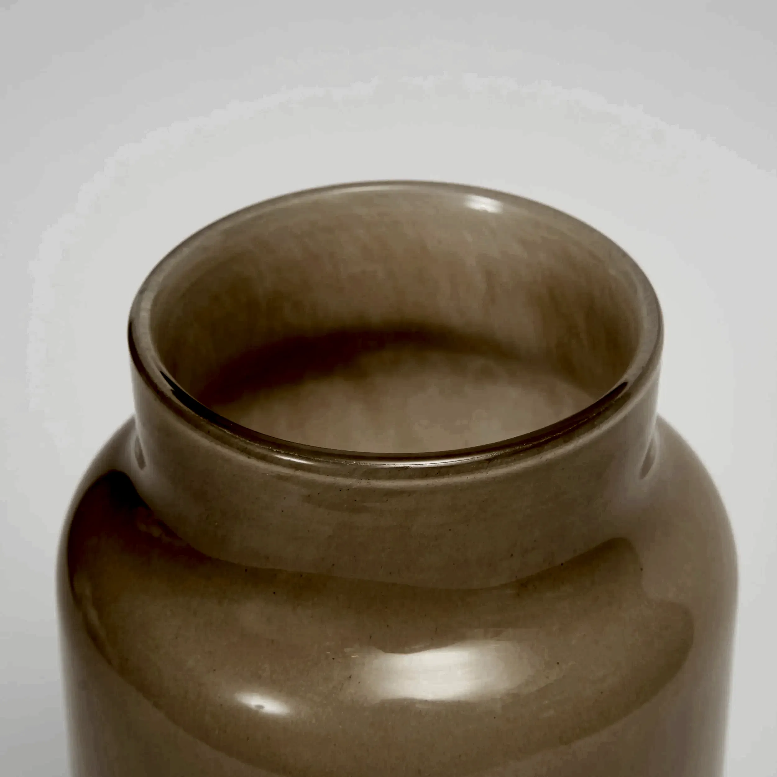 Medium Beige Glass Vase for all sizes