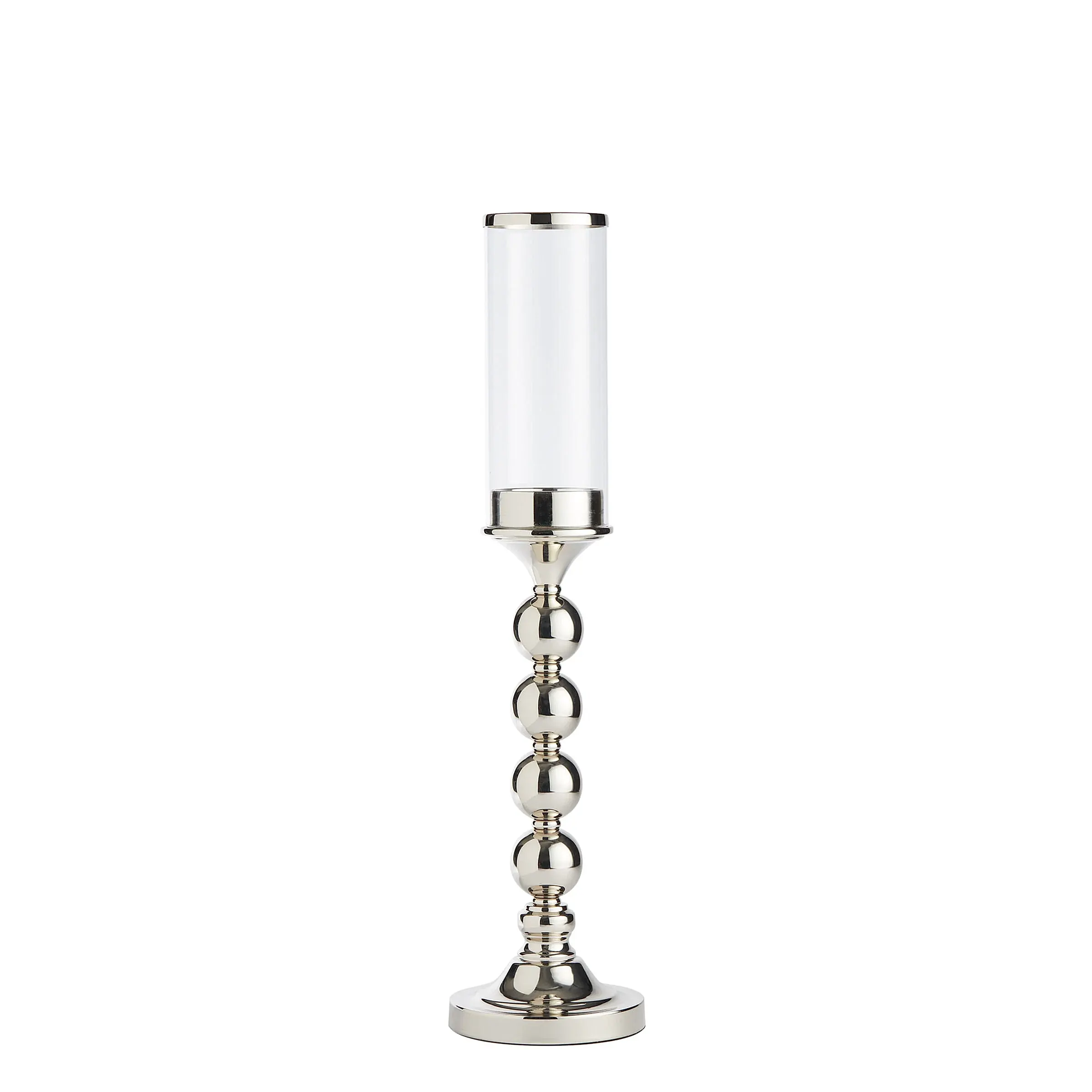 Silver 4 Beaded Stem Lantern - Lantern - Wild at Heart - Wild at Heart