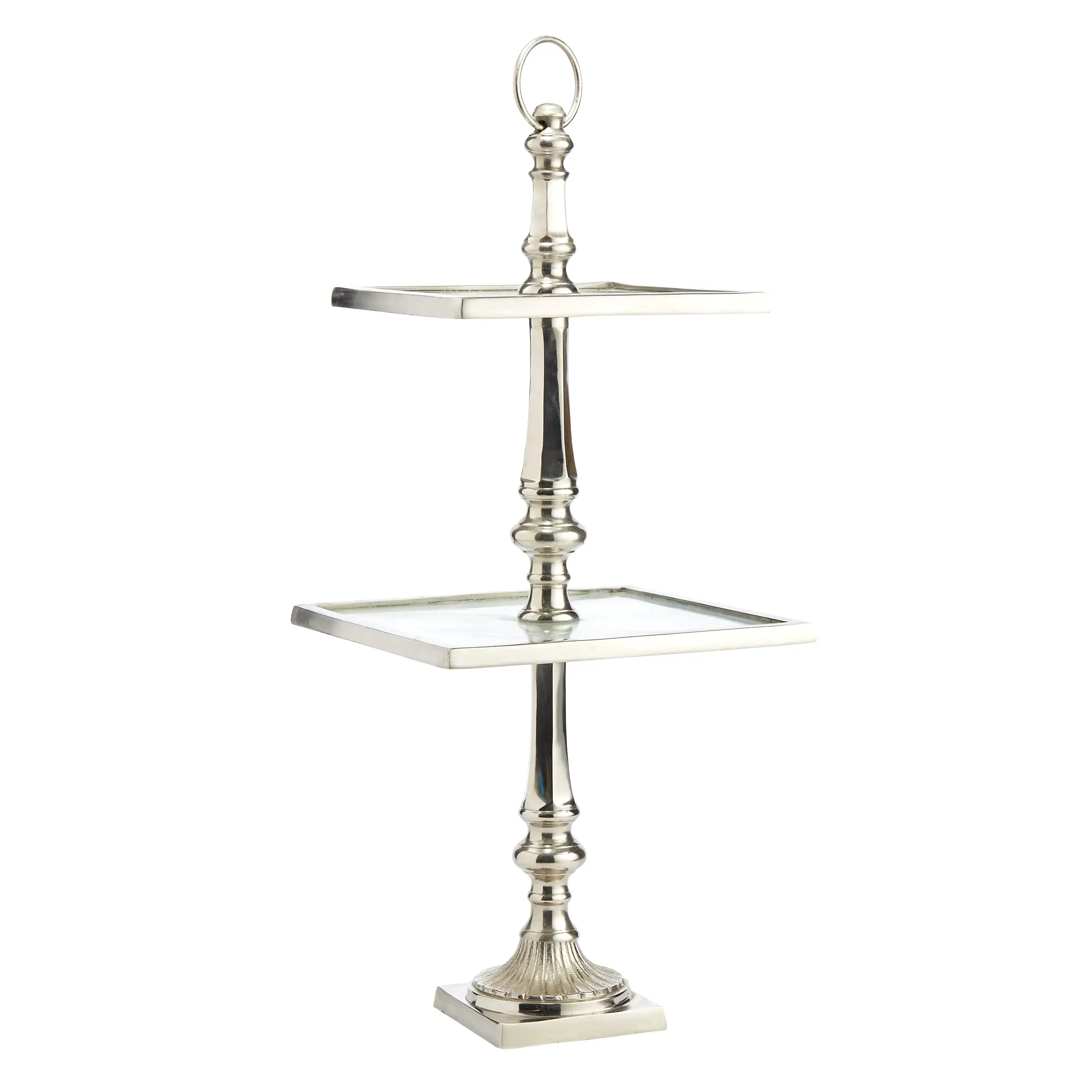 Silver Two Tier Stand - Stand - Wild at Heart - Wild at Heart