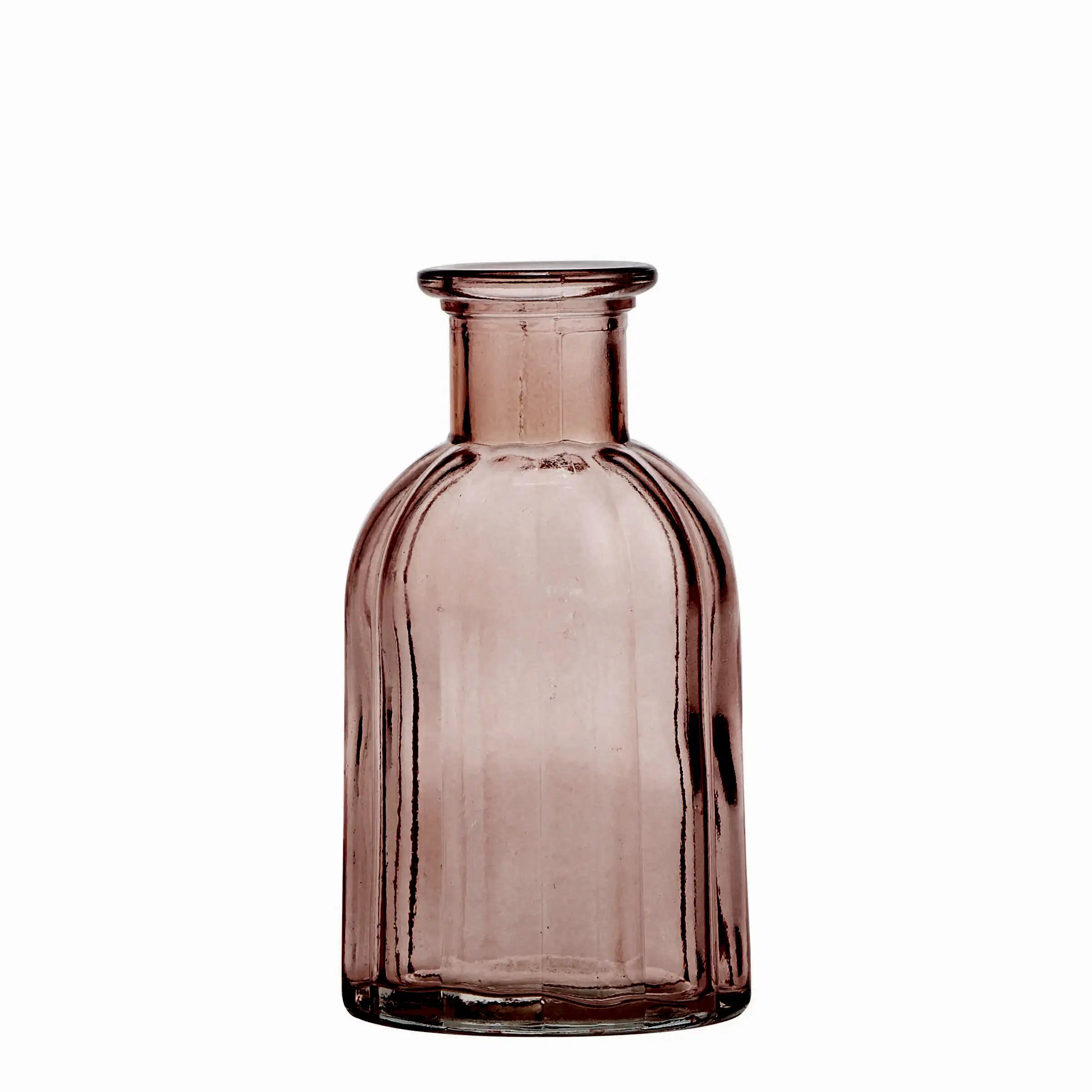 Clear Glass Pink Bud Vase - Bud Vases - Wild at Heart - Wild at Heart
