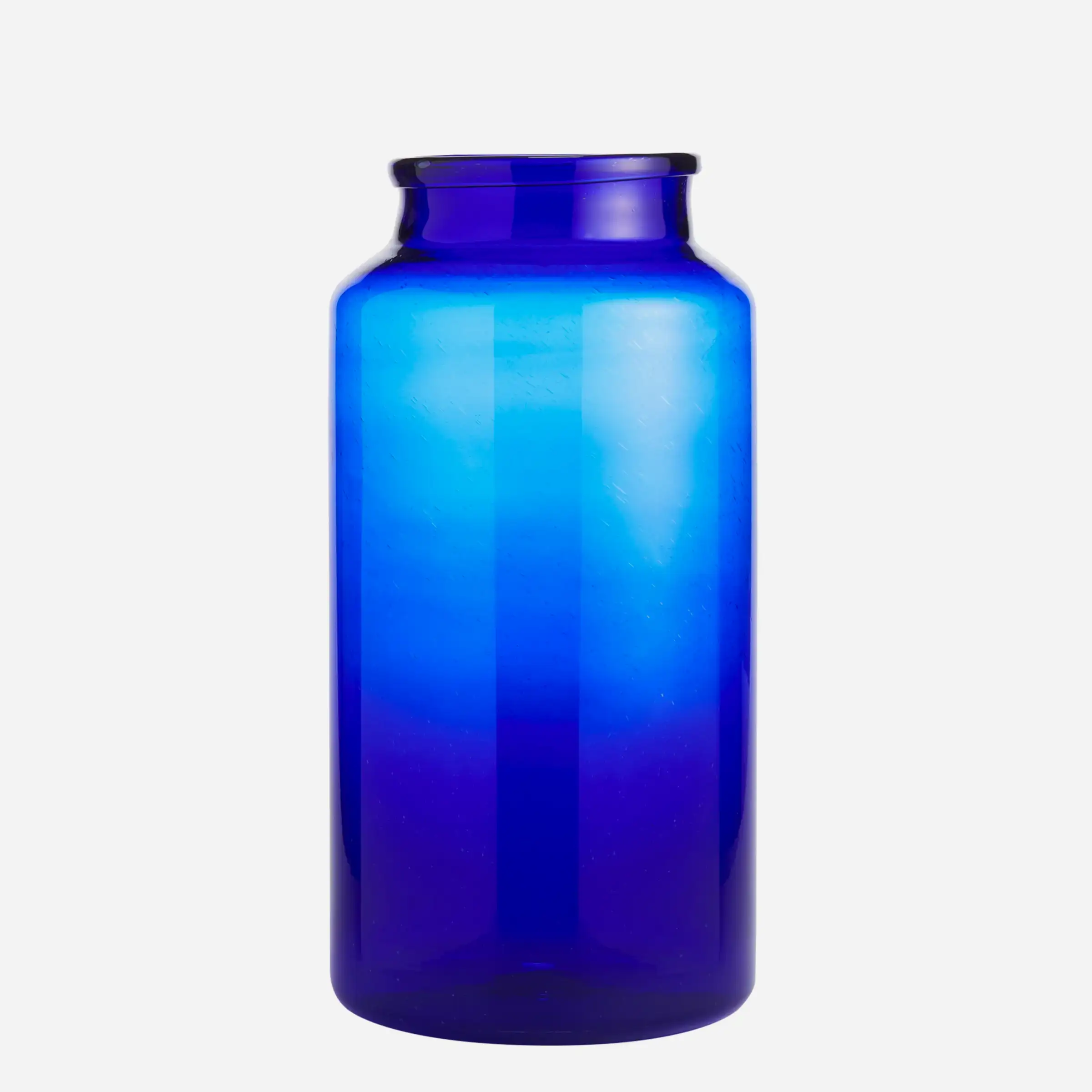 Large Blue Glass Vase - Vase - Wild at Heart - Wild at Heart