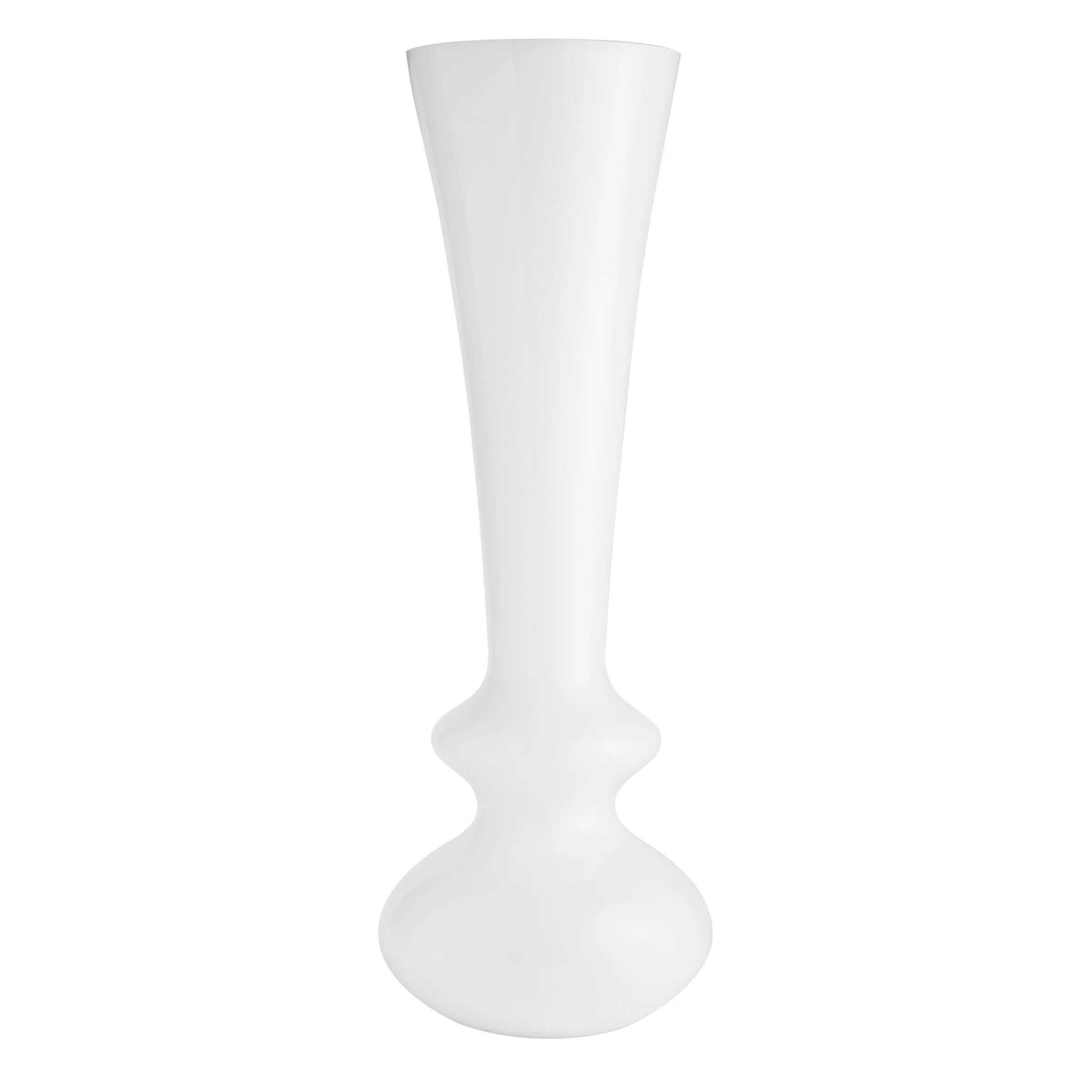 White Glass Bulb Vase - Vase - Wild at Heart - Wild at Heart