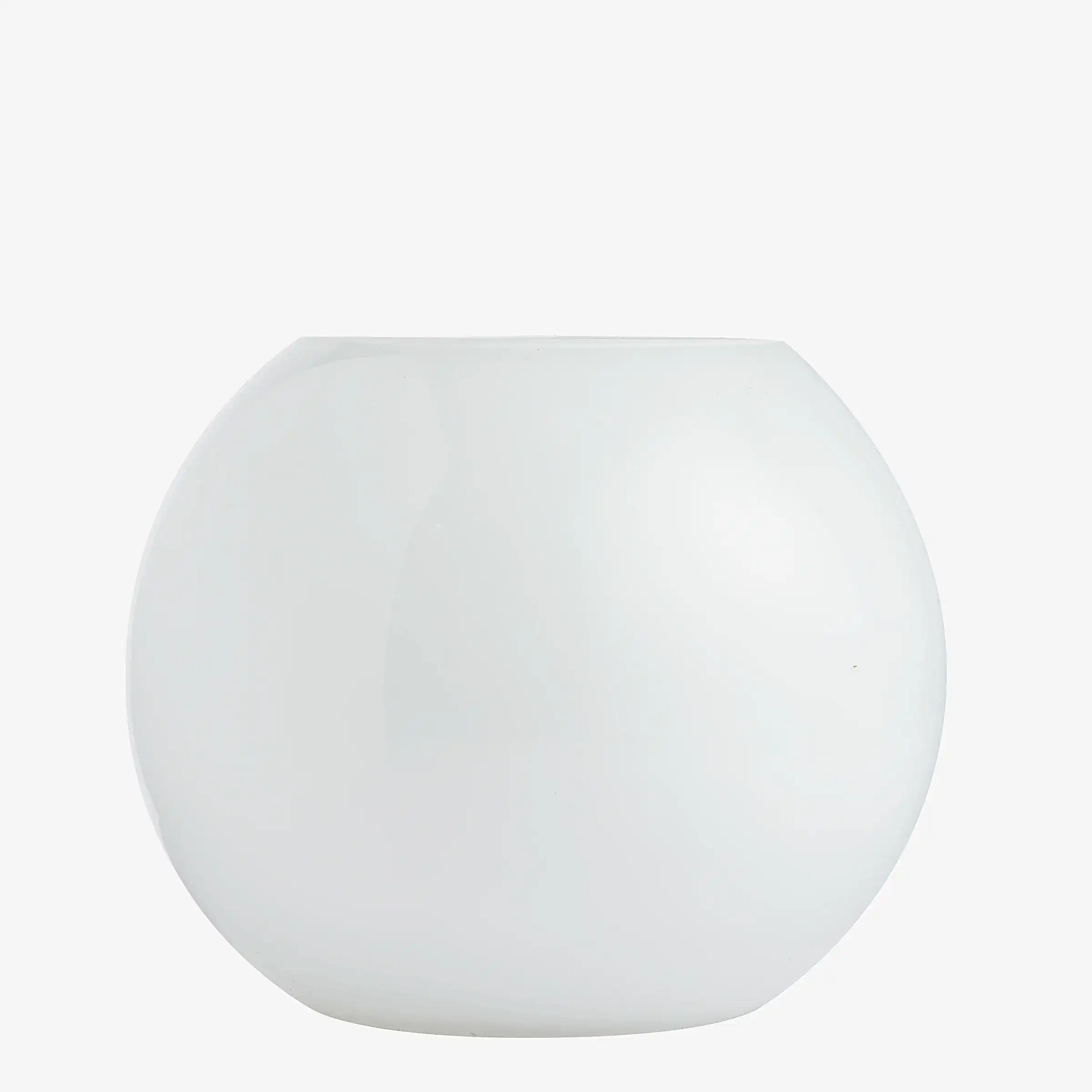 White Fishbowl Vase - Vase - Wild at Heart - Wild at Heart